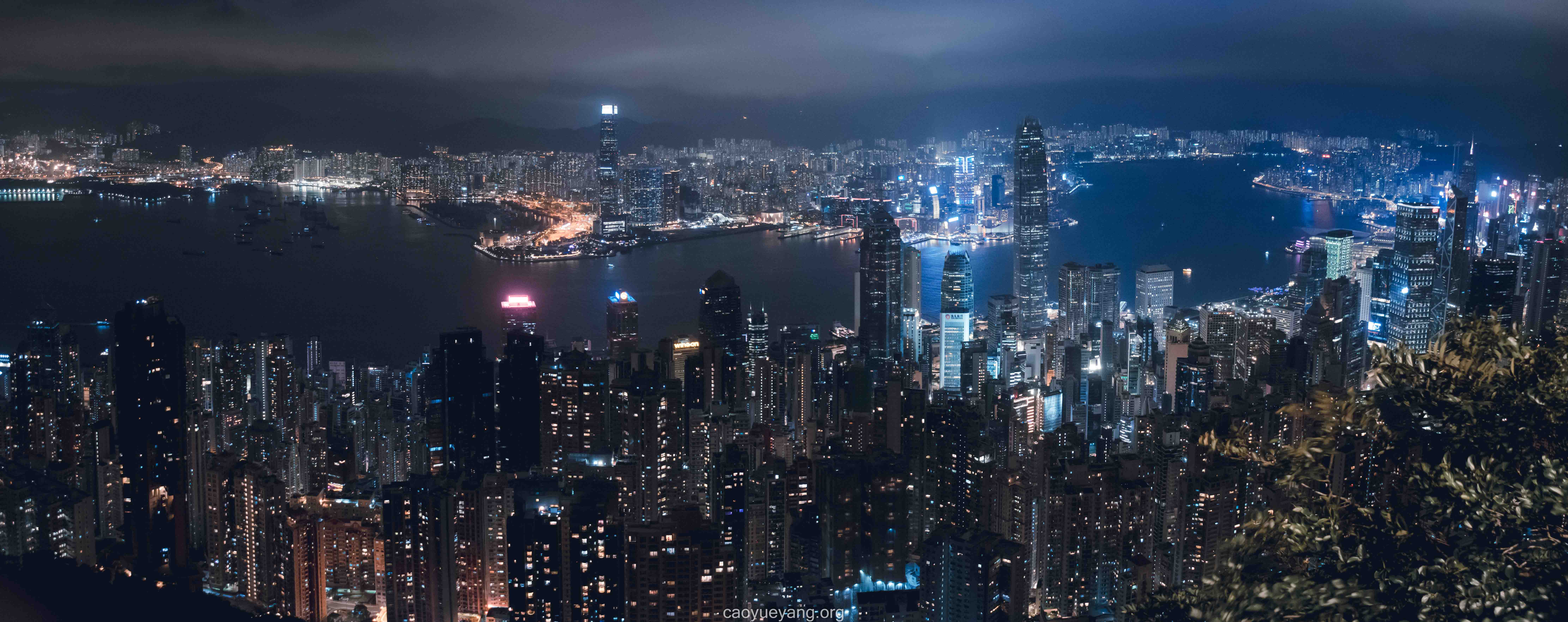 太平山顶俯瞰维港全景