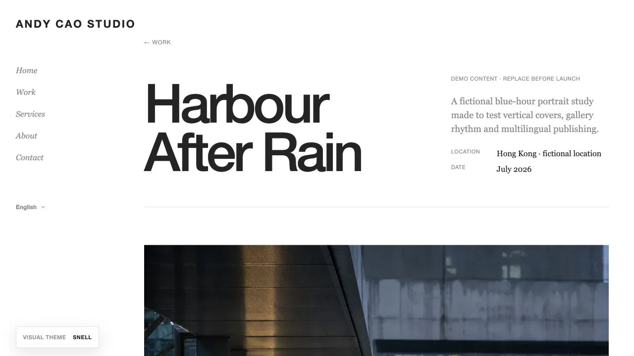 PhotographHK English project detail demo
